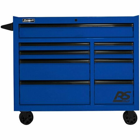 HOMAK RS Pro 41'' Blue 9-Drawer Roller Cabinet BL04004193 571BL04004193
